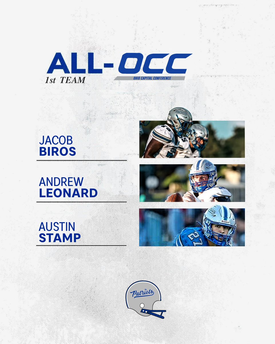 OlibFootball's tweet photo. 𝐀𝐥𝐥-𝐎𝐂𝐂 𝐏𝐚𝐭𝐫𝐢𝐨𝐭𝐬

Congrats to our athletes on receiving 9 all-conference honors for the 2023 season. https://t.co/wU0jhCjDQ8