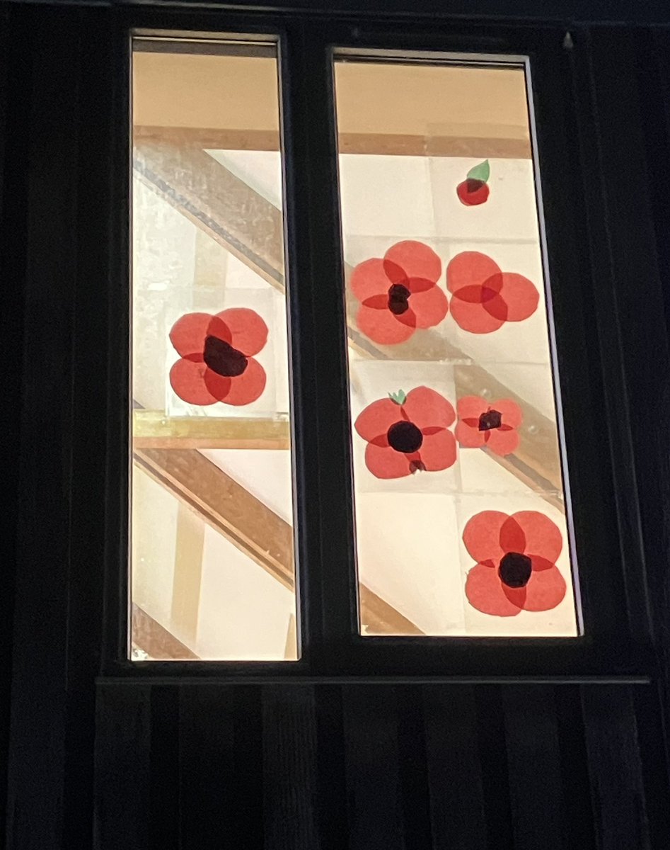 Super creative skills in action from our Beavers this evening. Stained glass Remembrance poppies for HQ and home.