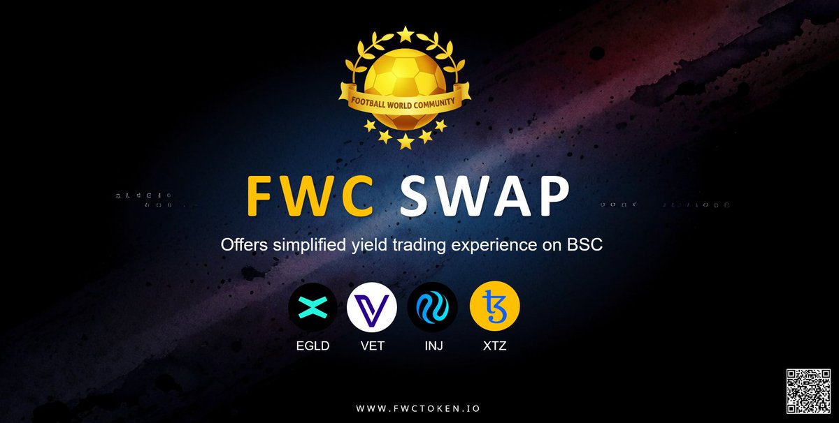 FWCOMMUNITY_Q2T's tweet photo. 🟢Fwcswap, you can now trade four valid crypto currencies: EGLD, VET, INJ, and XTZ.

🌐Link:
https://t.co/5KaD2y3trL

🔴Next week, four currencies will be listed on Fwcswap. Comment your favorite currency so that one of the four will be among them.

#Swap #Exchange
#listing #bscscan 
#Community #crypto 
#FootballWorldCommunity