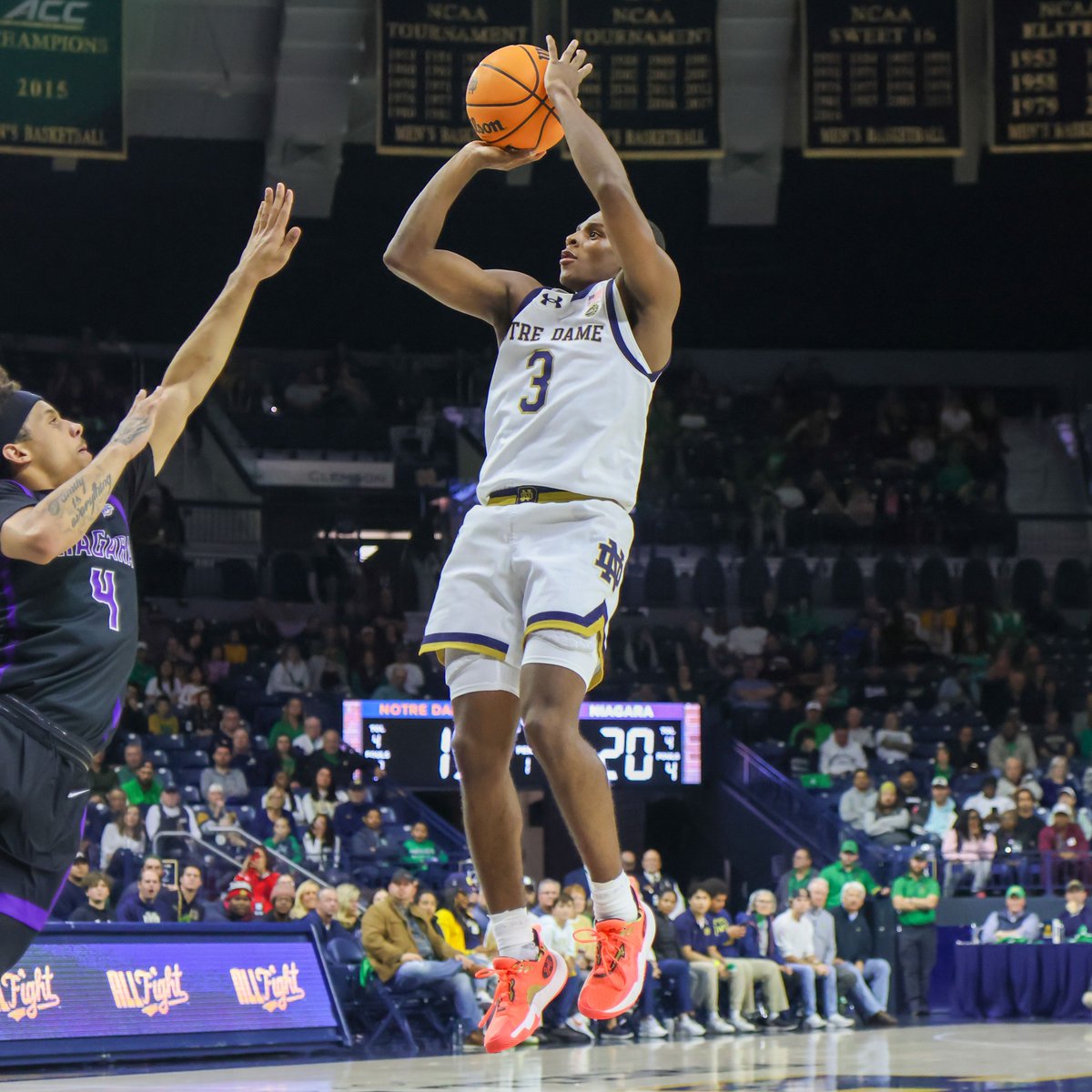 Notre Dame had freshmen set the women's and men's scoring records for a program debut on the same day. 

Hannah Hidalgo scored 31. Markus Burton had 29. 

Special stuff.