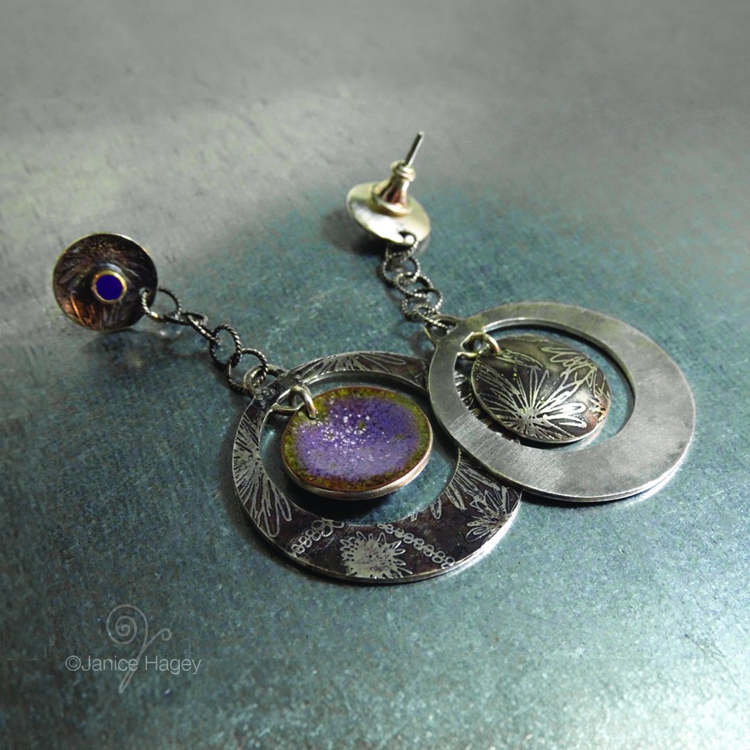 A new pair of earrings for the Asters & Amethysts Collection... I will be posting all my new items this month as well as showing them in person at 2 local events. #handmadejewellery #handmadeearrings #amethystearrings #amethystjewellery