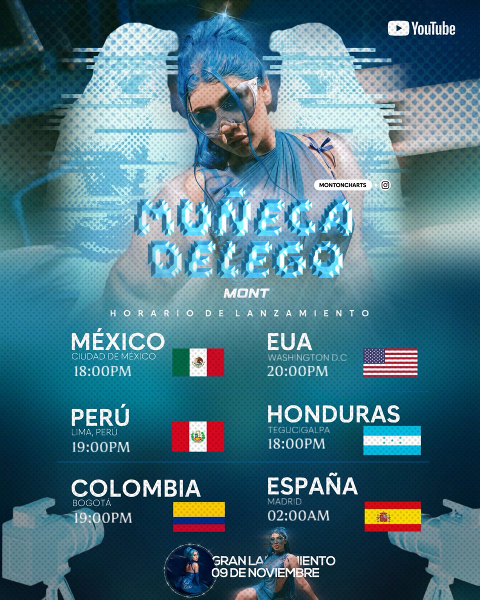 Horario para el Video Oficial “Muñeca de Lego” en YouTube. Disponible el 09 de Noviembre. 

¡Activa notificaciones para que no te pierdas nada sobre este sencillo!