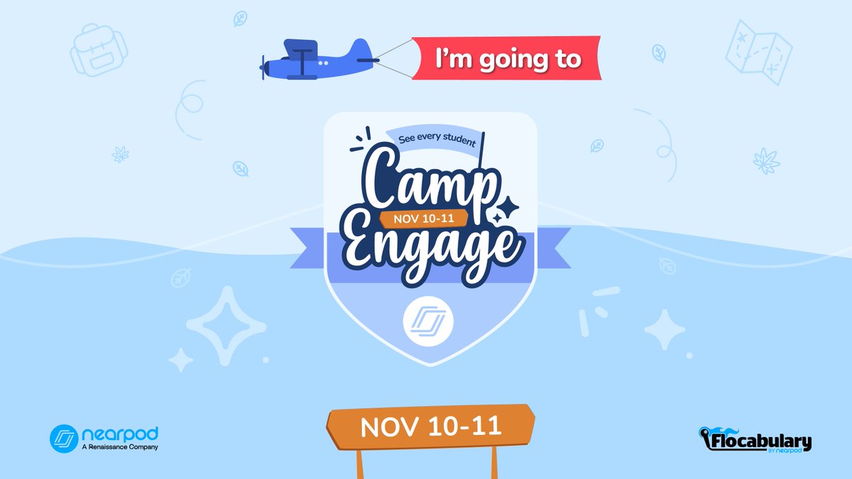 Did you hear?! 🎉 #CampEngage, our free PD event, is back THIS week!

Join us for two days of interactive sessions tailored just for YOU to discover fresh strategies, tips, and ideas to celebrate your students' success. 💙⭐

🔗 Save your spot! bit.ly/3Qagp3Z