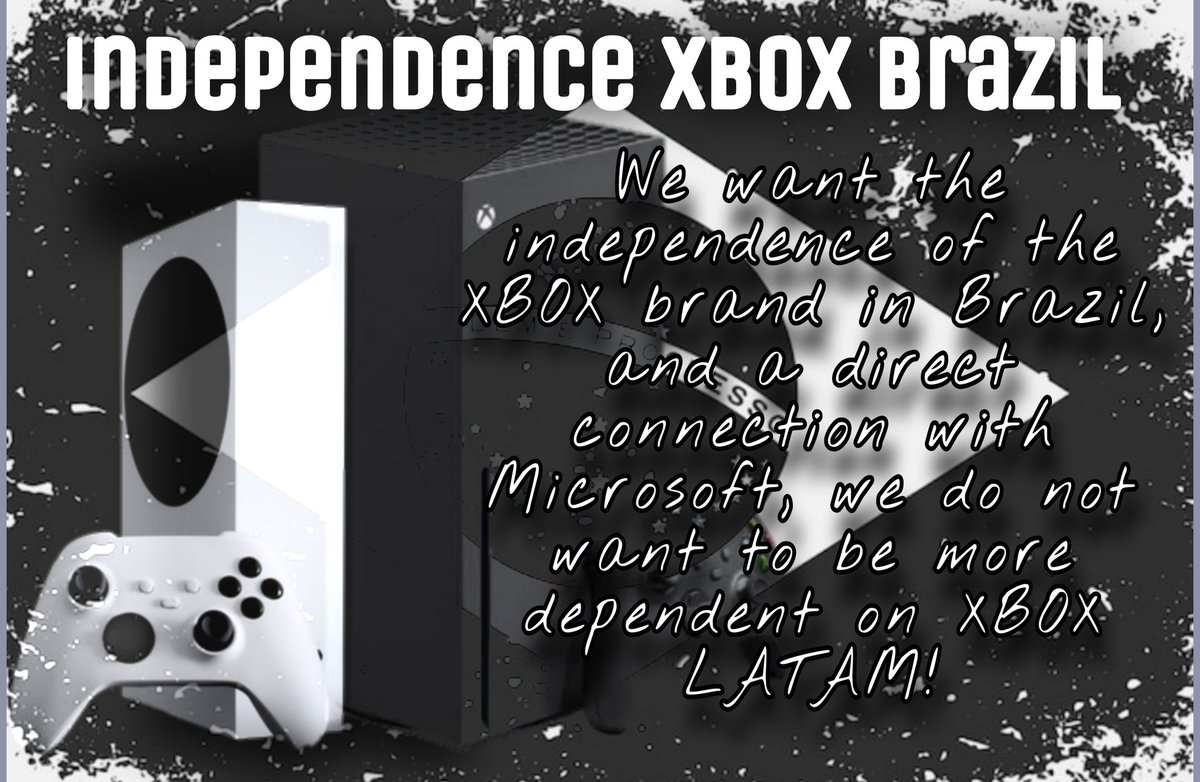 Galera retweet o máximo que puder, marque pessoas ligadas à Microsoft temos que combater aumentos e o silêncio da marca XBOX, independência da plataforma XBOX no Brasil! @aarongreenberg @BondSarah_Bond @mattbooty @XboxP3 @satyanadella @Xbox @XboxBR @GamersGamepass @Microsoft