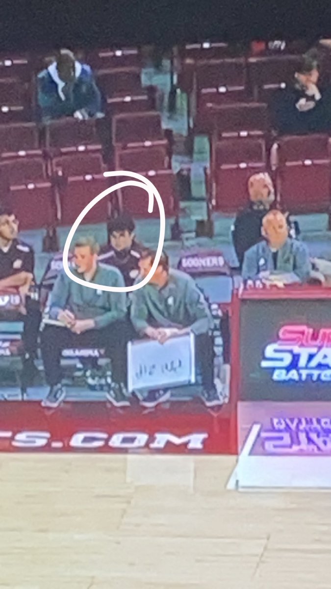 Jeremiah on the sidelines for CMU there playing Oklahoma.