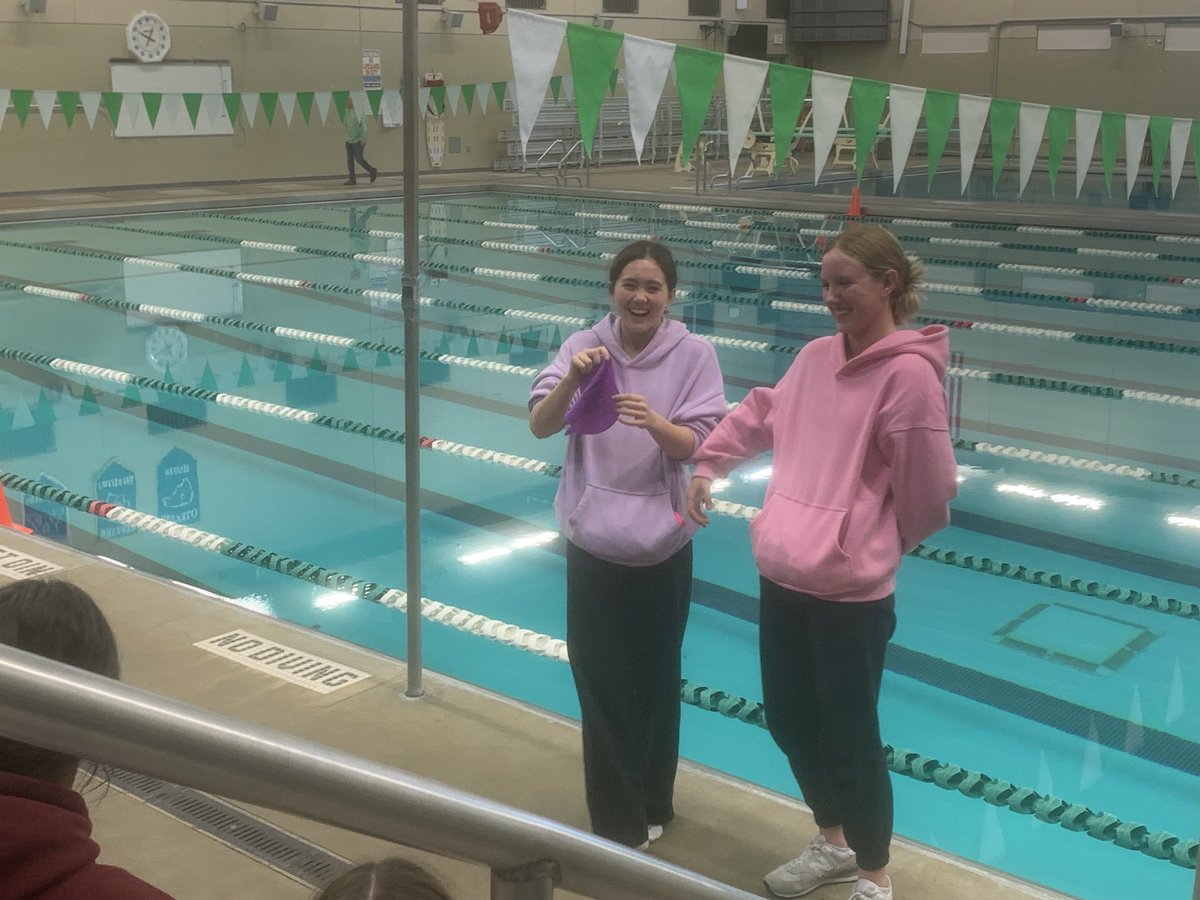 EdinaSwimDive's tweet photo. We are excited for sections this week. Today was cap day! #ahap #funcaps #shenanigans #Bobgotwet https://t.co/xFAKT4TQF8