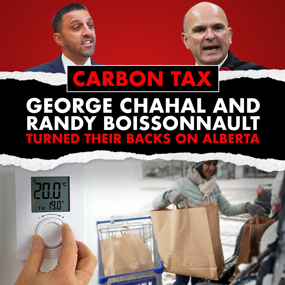 ABDanielleSmith's tweet photo. Alberta Liberal MPs  @chahalgeorge &amp; @R_Boissonnault voted to continue giving a carbon tax break to one part of Canada, while penalizing the rest of the country. 

We will continue to make life affordable for Albertans. 

The federal government should do the same. https://t.co/UgyQhZRiLo
