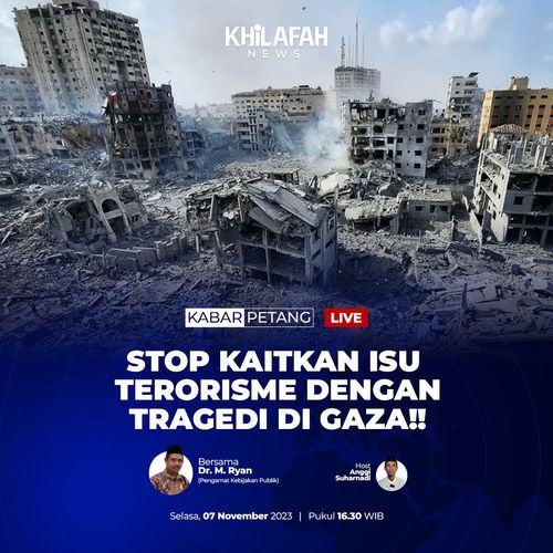 Perjuangan rakyat Palestina bertujuan untuk mewujudkan kemerdekaan atas tanahnya. 

🎙️ Bersama: 
*Dr. M. Ryan* (Pengamat Kebijakan Publik

🗓️ *Selasa, 7 November 2023*
🕠 *16.30 WIB-Selesai*

*KLIK LINK* ini: ⤵️
youtu.be/sopQP6ZQrXg