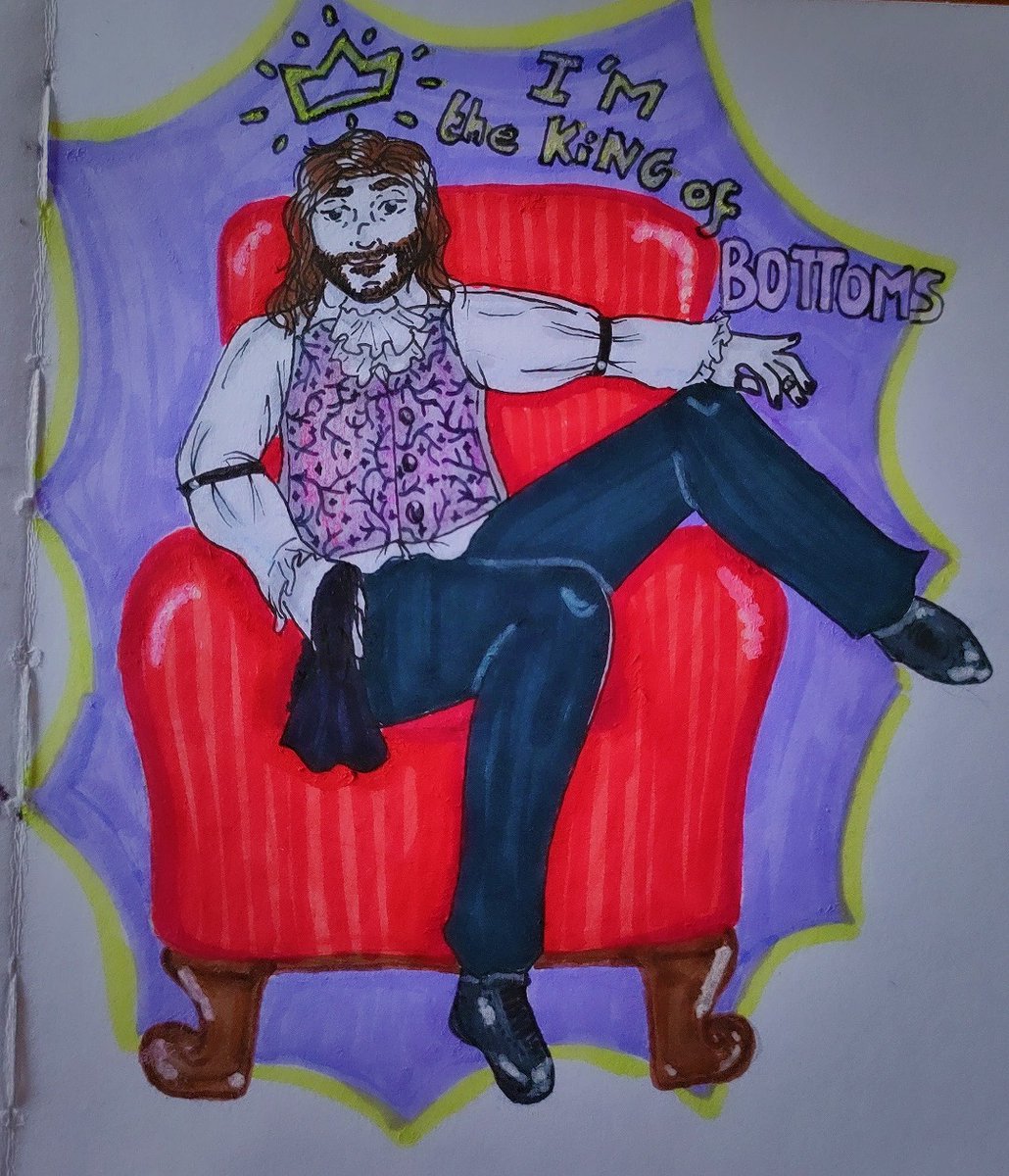 FandomInAMess's tweet image. "I'm a King of Bottom"
This line IS PERFECT 🤣 and i love this Character.

#WWDITS
#wwditsfanart #lazslofanart #kingofbottoms #mattberry