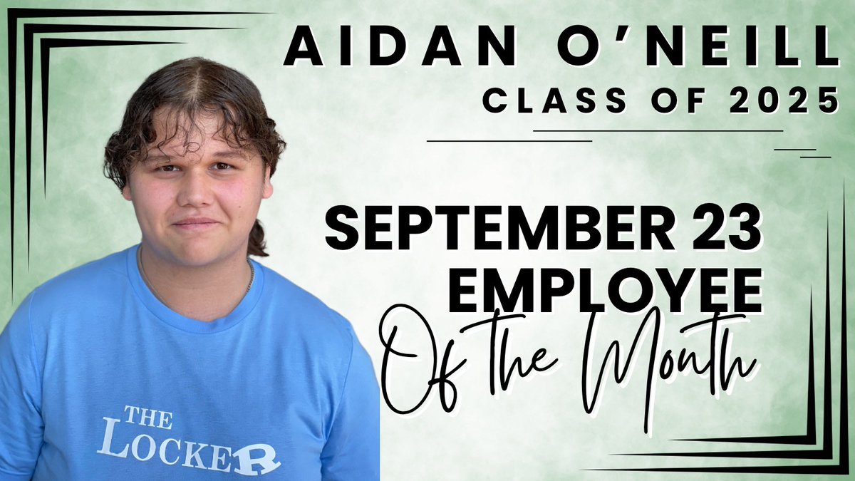TheLocker_RHS's tweet image. Congrats to Aidan O’Neill for being voted our Sept 23 Employee of the Month. Aidan has taken on many responsibilities this school year. From creating new products on our POS system to invoicing customers, he is always willing to take on new challenges.
#studentruncommunitydriven