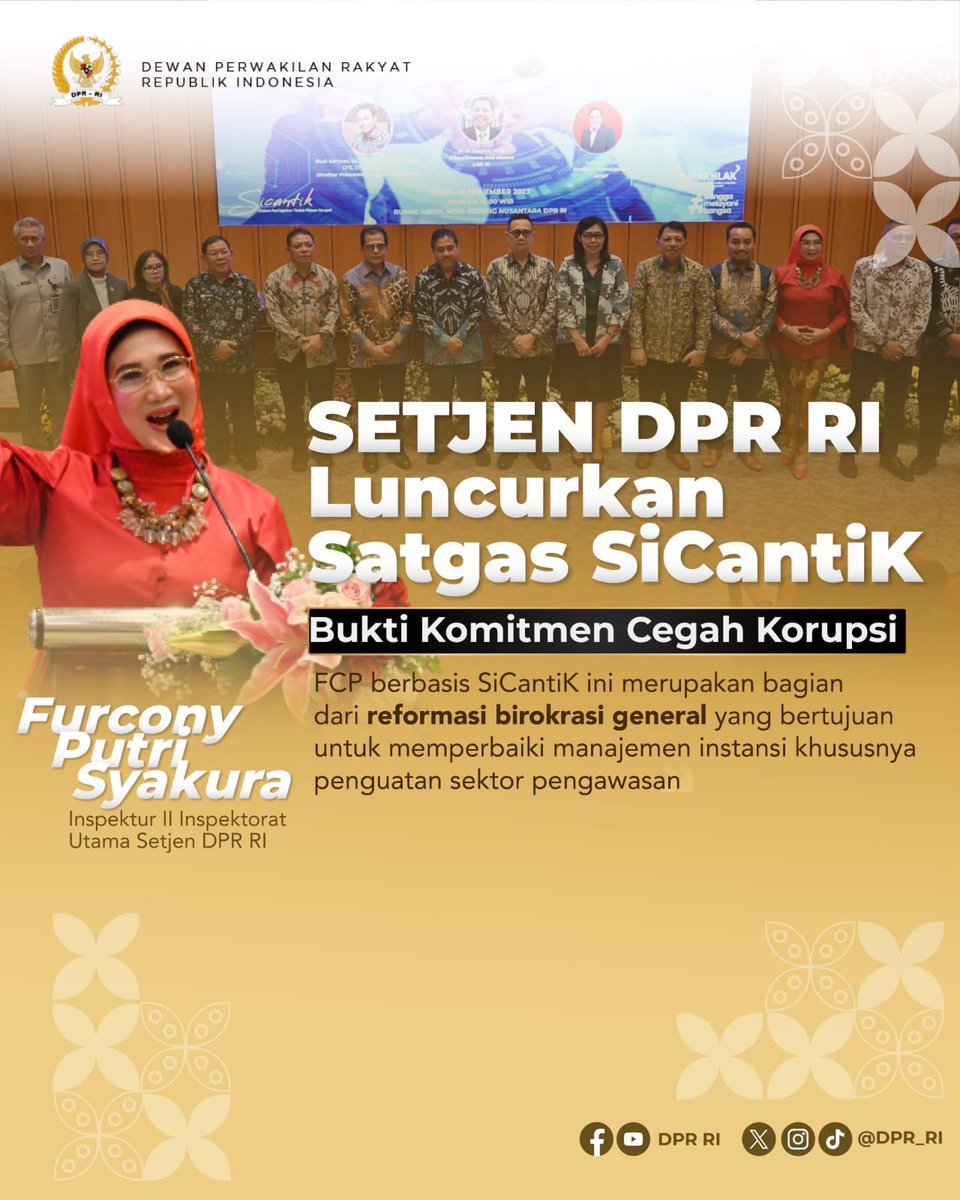 CeMinor7's tweet photo. Inovasi FCP berbasis SiCantiK dilahirkan Cony sebagai upaya memperbaiki tugas dan fungsi instansi menjadi lebih baik dalam memberikan layanan kepada stakeholdernya.
#sicantik
#setjendpr https://t.co/GgLBo7dzK4
