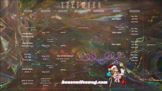 november calendar 💗🤍 all my links -> https://t.co/mcOWGt0LMC  and https://t.co/yYqgJs5xzk ♡ https://t