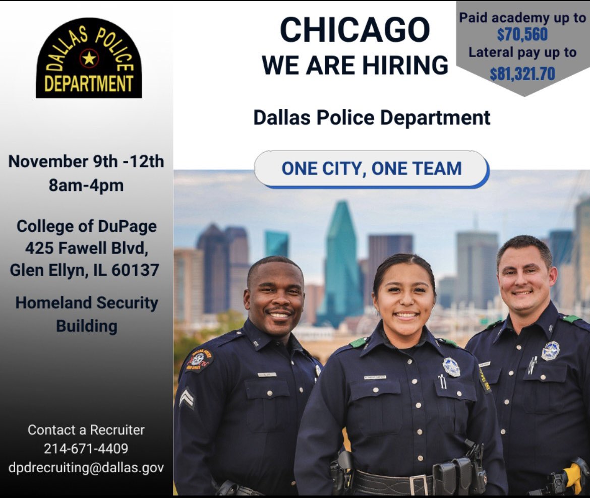 George Aranda (@sgtaranda) on Twitter photo We will be in Chicago looking for tomorrows leaders.. come by and apply and be part of the change #dpd2nd2none #bthechange <a href="/ChicagoState/">Chicago State University</a> <a href="/UofC/">UniversityofChicago</a> <a href="/NorthwesternU/">Northwestern</a> <a href="/IllinoisStateU/">Illinois State</a> <a href="/ILStatePolice/">IllinoisStatePolice</a> <a href="/ChicagoCAPS20/">Chicago PD 20th District - Lincoln</a> <a href="/ChicagoCAPS19/">Chicago Police 19th Dist - Town Hall</a> <a href="/WGCI/">WGCI</a> <a href="/prpa/">Prpa</a> We will be in Chicago looking for tomorrows leaders.. come by and apply and be part of the change #dpd2nd2none #bthechange <a href="/ChicagoState/">Chicago State University</a> <a href="/UofC/">UniversityofChicago</a> <a href="/NorthwesternU/">Northwestern</a> <a href="/IllinoisStateU/">Illinois State</a> <a href="/ILStatePolice/">IllinoisStatePolice</a> <a href="/ChicagoCAPS20/">Chicago PD 20th District - Lincoln</a> <a href="/ChicagoCAPS19/">Chicago Police 19th Dist - Town Hall</a> <a href="/WGCI/">WGCI</a> <a href="/prpa/">Prpa</a>