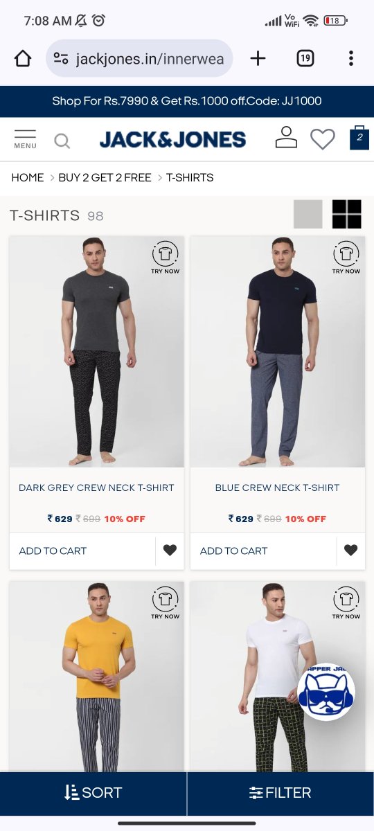6nehanegi's tweet photo. @JackJonesIndia I placed an order for 2 tshirts under Buy 2 Get 2 sale.

These items are shown under Buy 2 Get 2 free category.

Upon payment, I received confirmation for 2 tshirts. So I emailed the team not to dispatch the items as this is a wrong ad.

#jackandjones #fakead https://t.co/GLSi7hSxa9