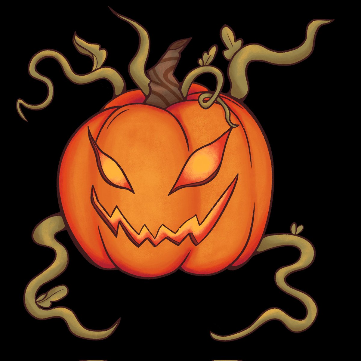 Did you know that the Challenge version of the Pumpking is only weak to one element? 

What's more, this crafty curcubit changes that element every turn!

It takes some serious strategizing to beat this boss!

Artwork by <a href="/MagicBeanNFT/">TheMagicBean</a>