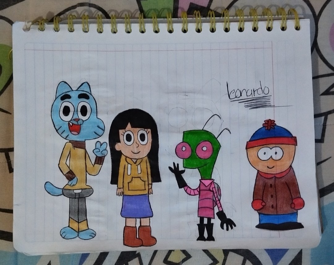 Este es un dibujo dedicado para mi amigo @sandraluci38378 de su personaje Jade con sus amigos Gumball, Zim y Stan Espero que les guste
#Jade #ElIncreibleMundodeGumball #InvasorZim #SouhtPark