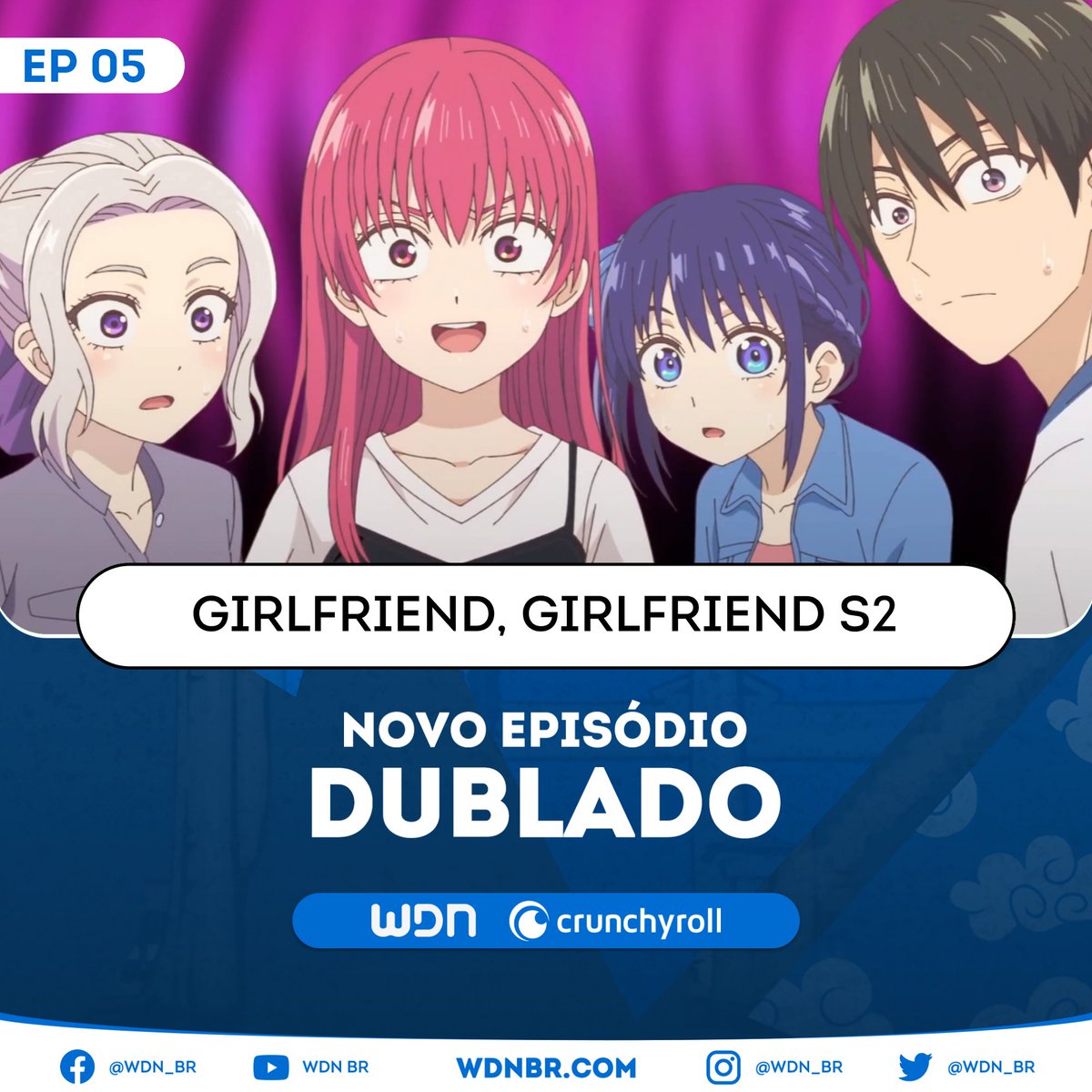  'Girlfriend, Girlfriend' ganha dublagem na Crunchyroll