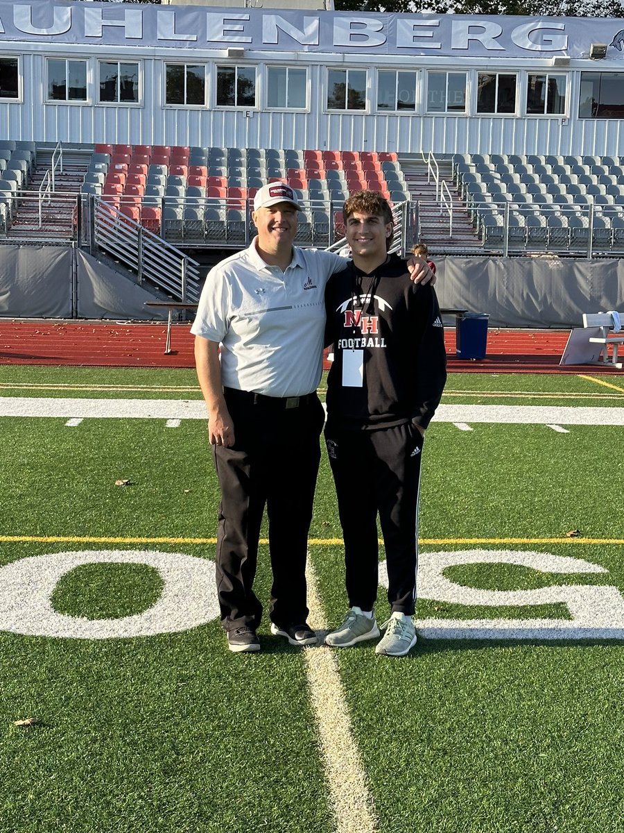 JR Walley (@jrwalley_qb) on Twitter photo I am excited to announce my commitment to continue my athletic and academic career at <a href="/Muhlenberg/">Muhlenberg College</a>. Big thanks to Head Coach Nate Milne(<a href="/DigInMules/">Muhlenberg Football</a>), <a href="/TBrownIII/">Trey Brown</a>, and the rest of the coaching staff for this amazing opportunity!
<a href="/NHighlandsFB/">Northern Highlands Football</a> <a href="/coachdcord/">Dave Cord</a> <a href="/desalvocrew/">Angelo DeSalvo</a> <a href="/LamarMcKnight_/">Lamar McKnight</a> I am excited to announce my commitment to continue my athletic and academic career at <a href="/Muhlenberg/">Muhlenberg College</a>. Big thanks to Head Coach Nate Milne(<a href="/DigInMules/">Muhlenberg Football</a>), <a href="/TBrownIII/">Trey Brown</a>, and the rest of the coaching staff for this amazing opportunity!
<a href="/NHighlandsFB/">Northern Highlands Football</a> <a href="/coachdcord/">Dave Cord</a> <a href="/desalvocrew/">Angelo DeSalvo</a> <a href="/LamarMcKnight_/">Lamar McKnight</a>