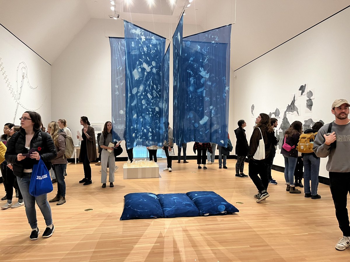 EducationUnbc's tweet photo. #UNBCED Teacher Candidates go to the @tworiversart this afternoon to learn about the current exhibits and how the art gallery and interpreting art can be part of the K-12 learning experience. Thank you Two Rivers Art Gallery. #EDUC405 #EDUC394 #bced #unbc https://t.co/eVbUBjAKr1