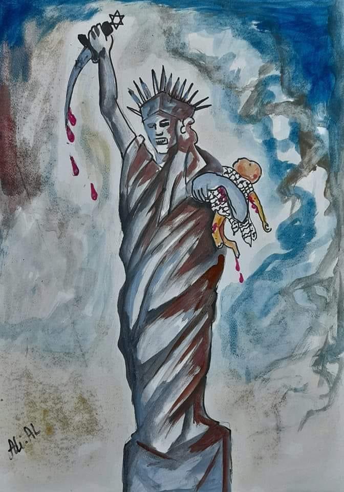 Palestinian artist. Ali Abedal.

#Palestine
#CeasefireForGazaNOW