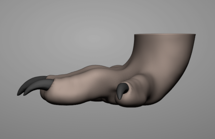 Don’t reconstruct gorgonopsid feet like chunky lizard feet!! 
Karoopes, an ichnotaxon attributed to gorgonopsids, shows:
- Slightly flat toes with distal pads and palmar pads
- Four digits bore most of their weight
- Digitigrady
- Widely splayed, inward-turned feet