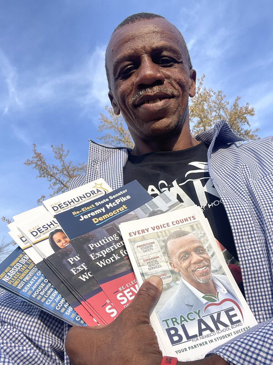 I’m currently out canvassing, visiting these final few households before the election tomorrow in support of some outstanding Democratic candidates. #tracy4neabsco #AllStudentsMatter #parentnotpolitican