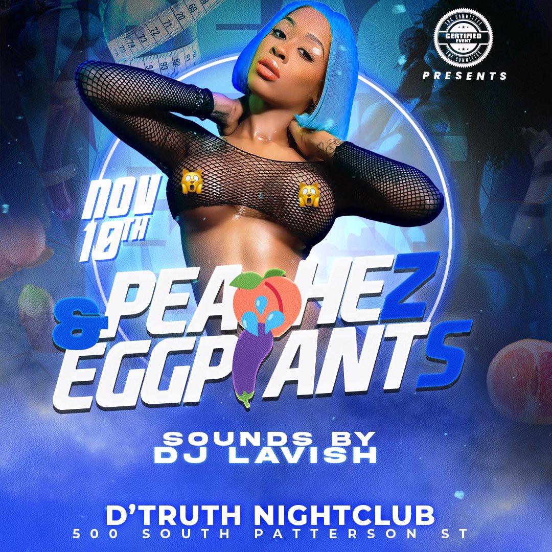 TheCommitteeVSU's tweet photo. PeacheZ &amp; EggplantS🍑🍆 This Friday @ D’Truth‼️Blue&amp;White From All Over GA Will Be In Attendance 😤 @djaylavish Spinnin So You Know Everyone Goin 💿 Be There or Hear Bout It #FollowTheStamp #TheC https://t.co/VzPc2S1bX7