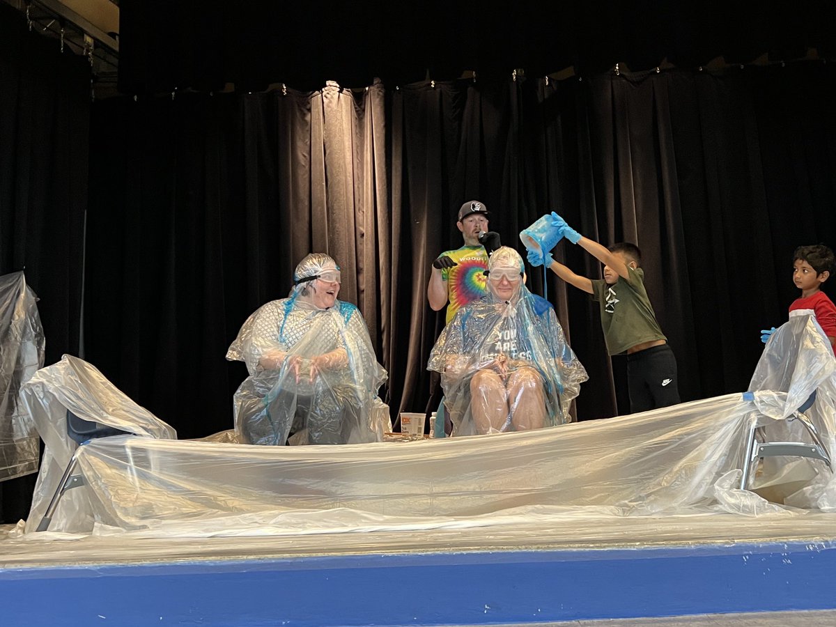The sliming happened…so proud of our readers! #woodfieldeagles