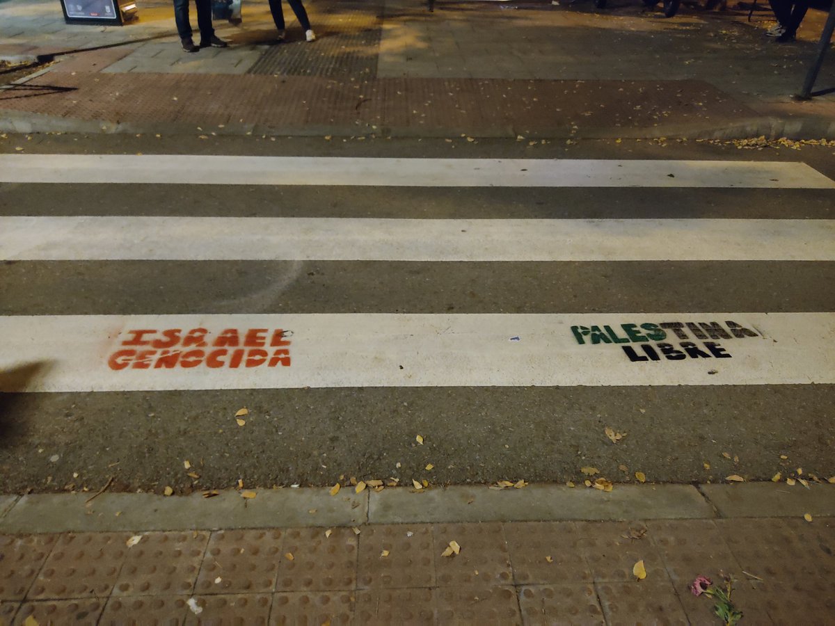 Acción en Barrio del Pilar en Solidaridad con el pueblo palestino.
¡Paremos el genocidio de Israel!