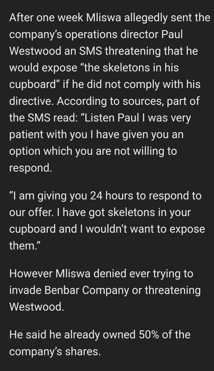 PaulPaulus13's tweet photo. @CCCZimbabwe @ChangeRadioZW @emmanuelmapamba @drjaytee87 @sekuru_gudo @mafirakureva18 @IanSmiththe3rd @DrNyashaForMP @Wamagaisa @zimlive @PacheduZW @bellagushaz "2🇿🇼Ministers Said #ObstructJustice #WestwoodCase🇿🇼🇬🇧🇪🇺 02/07/10; Ntungamili Nkomo;#MartinMutasa&amp; #Mliswa misrepresented2 #ZimFdi #PWestwood,President Mugabe&amp; Indigenization Minister [Kasukuwere] "authorized them"2TAKE his #assets&amp; investment firm knowing #Mutasa protecting them! https://t.co/9zwjFYUrMy