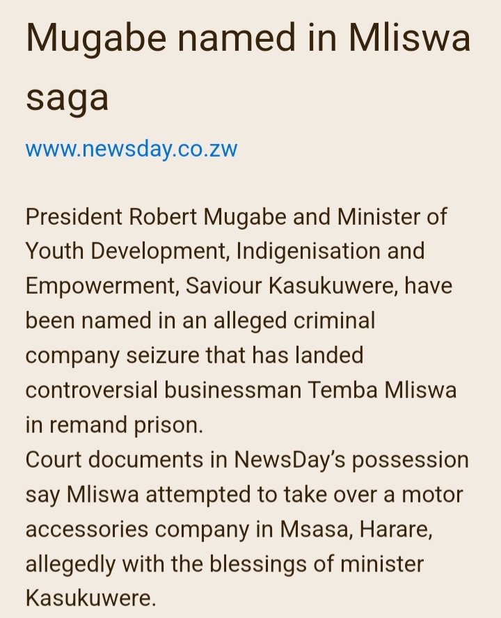 PaulPaulus13's tweet photo. @CCCZimbabwe @ChangeRadioZW @emmanuelmapamba @drjaytee87 @sekuru_gudo @mafirakureva18 @IanSmiththe3rd @DrNyashaForMP @Wamagaisa @zimlive @PacheduZW @bellagushaz "2🇿🇼Ministers Said #ObstructJustice #WestwoodCase🇿🇼🇬🇧🇪🇺 02/07/10; Ntungamili Nkomo;#MartinMutasa&amp; #Mliswa misrepresented2 #ZimFdi #PWestwood,President Mugabe&amp; Indigenization Minister [Kasukuwere] "authorized them"2TAKE his #assets&amp; investment firm knowing #Mutasa protecting them! https://t.co/9zwjFYUrMy