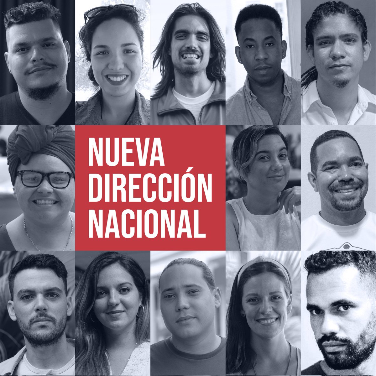 🙋🏻‍♀️Ya tenemos los resultados de las elecciones. Te presentamos a nuestra nueva Dirección Nacional.

⭐Presidente: Yasel Toledo Garnache
⭐Vicepresidenta: Ana Irma Pérez Pereyó
⭐Vicepresidenta: Gemay Castillo López
⭐Vicepresidenta: Santa Massiel Rueda Moreno
👇🏻👇🏻👇🏻👇🏻