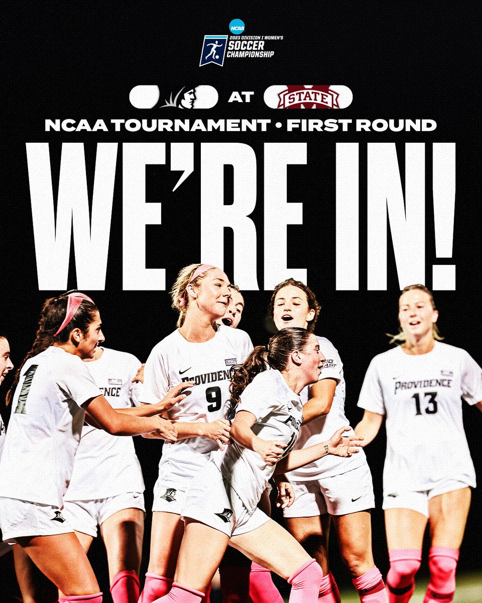 NCAA BOUND for the second time in three seasons! 

The Friars will travel to 10-5-5 Mississippi State for a First Round matchup. Date and time are TBA.

#GoFriars