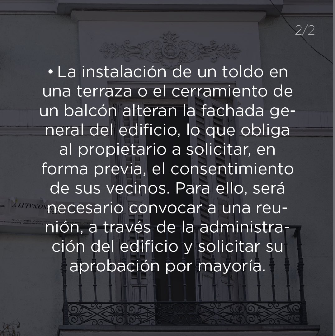 camaraprophoriz's tweet image. Alterar la fachada del edificio requiere el consentimiento del consorcio.
Mirá como se debe proceder 👇🏼

#Consorcios #Expensas #PropiedadHorizontal #Recomendaciones #AdministraciónDeConsorcios #Administadores #ExpensasClaras #EdificiosRosario #Convivencia #Terraza #Balcón