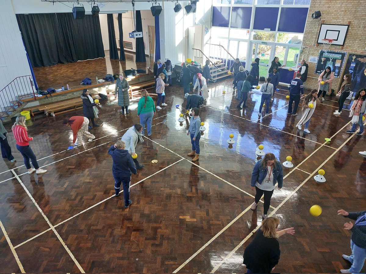 RyversSchool's tweet photo. During our INSET day today, Mr Boddy organised a staff house event - Dodgeball! It was very competitive but... well done to Kingsley for being the winning house! 🥇#staffwellbeing #teamryvers https://t.co/4mQpE1n2Q3
