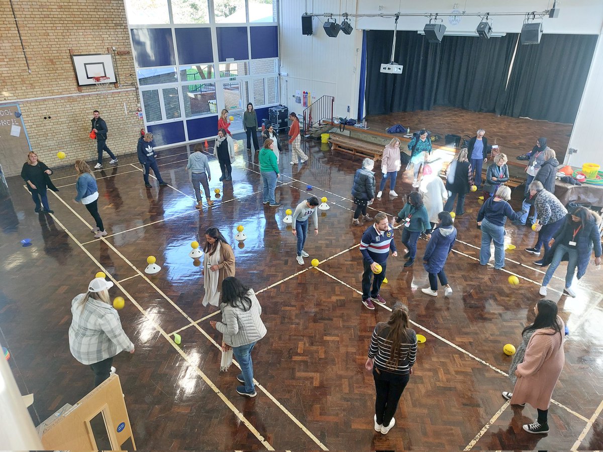 RyversSchool's tweet photo. During our INSET day today, Mr Boddy organised a staff house event - Dodgeball! It was very competitive but... well done to Kingsley for being the winning house! 🥇#staffwellbeing #teamryvers https://t.co/4mQpE1n2Q3