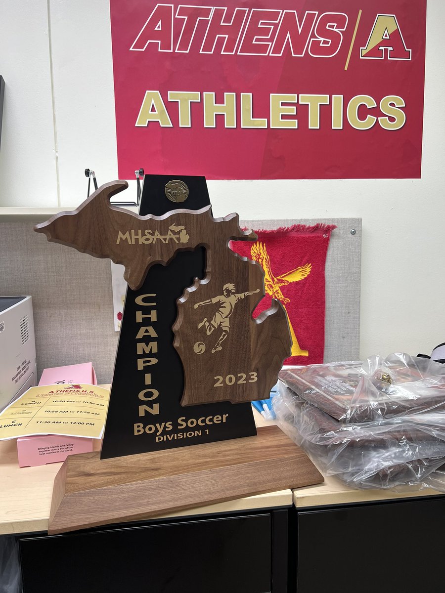New hardware in the building!! <a href="/AHS_Athletics23/">Troy Athens Athletics</a> <a href="/AthensSoccer/">Troy Athens Soccer</a>