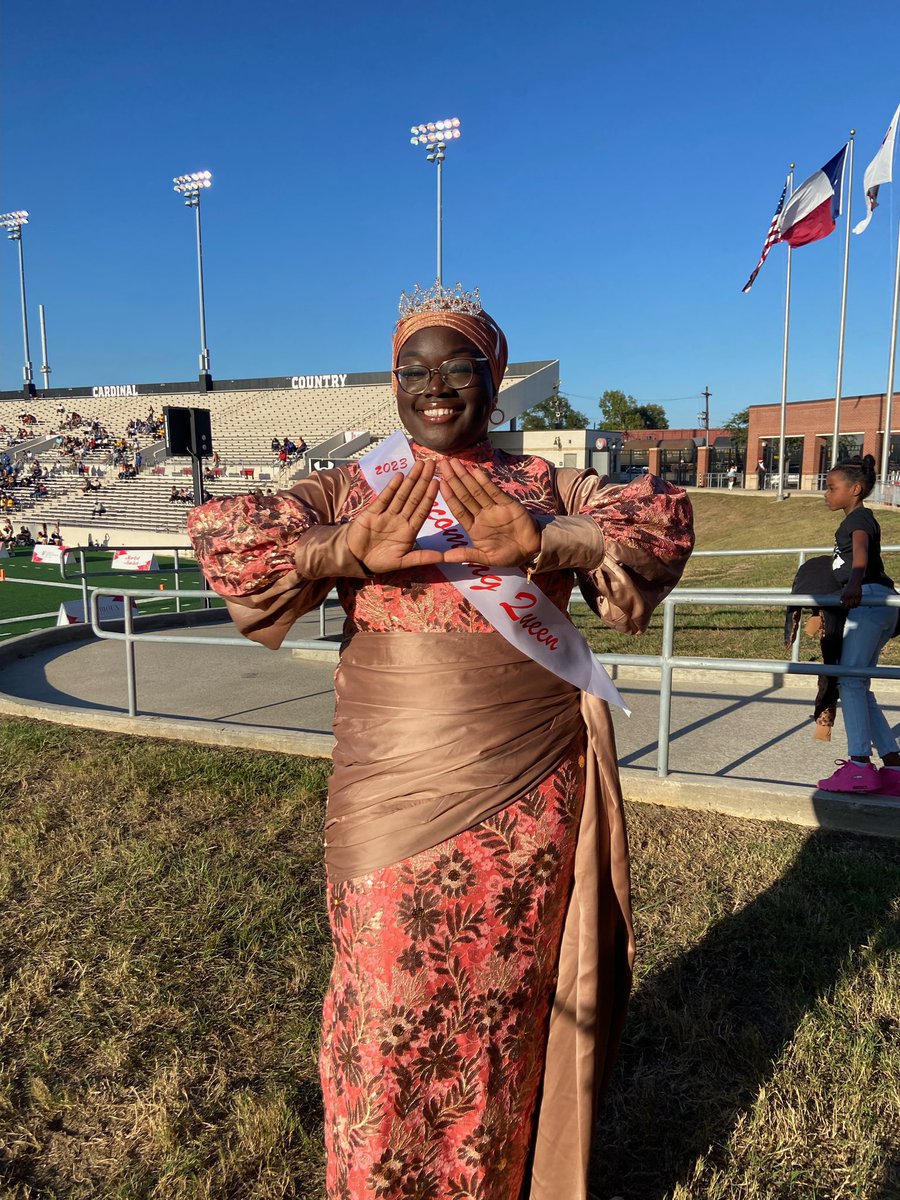 LamarRedz's tweet photo. The Legacy Continues, 3x in a row! 

Congratulations to our sister, Islamiyat Abubakar, for making History! Eta Psi reigns supreme again with Islamiyat being crowned the 2023-2024 Lamar University Centennial Homecoming Queen! Her efforts and enthusiasm were unmatched!👑👑👑❤️ https://t.co/4zZ8LgQxpe