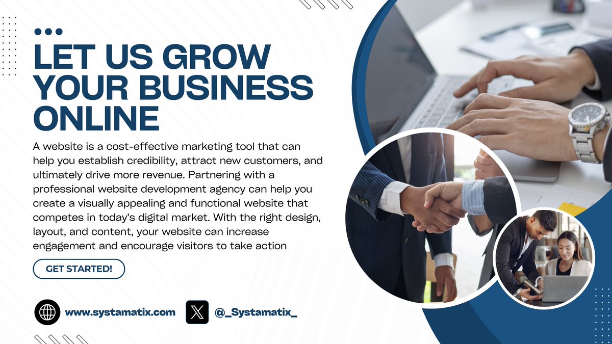 A website is crucial for success in today's digital world. Don't fall behind. Let us assist you in developing a strong web presence.
#webdevelopment #Professional #Website #branding