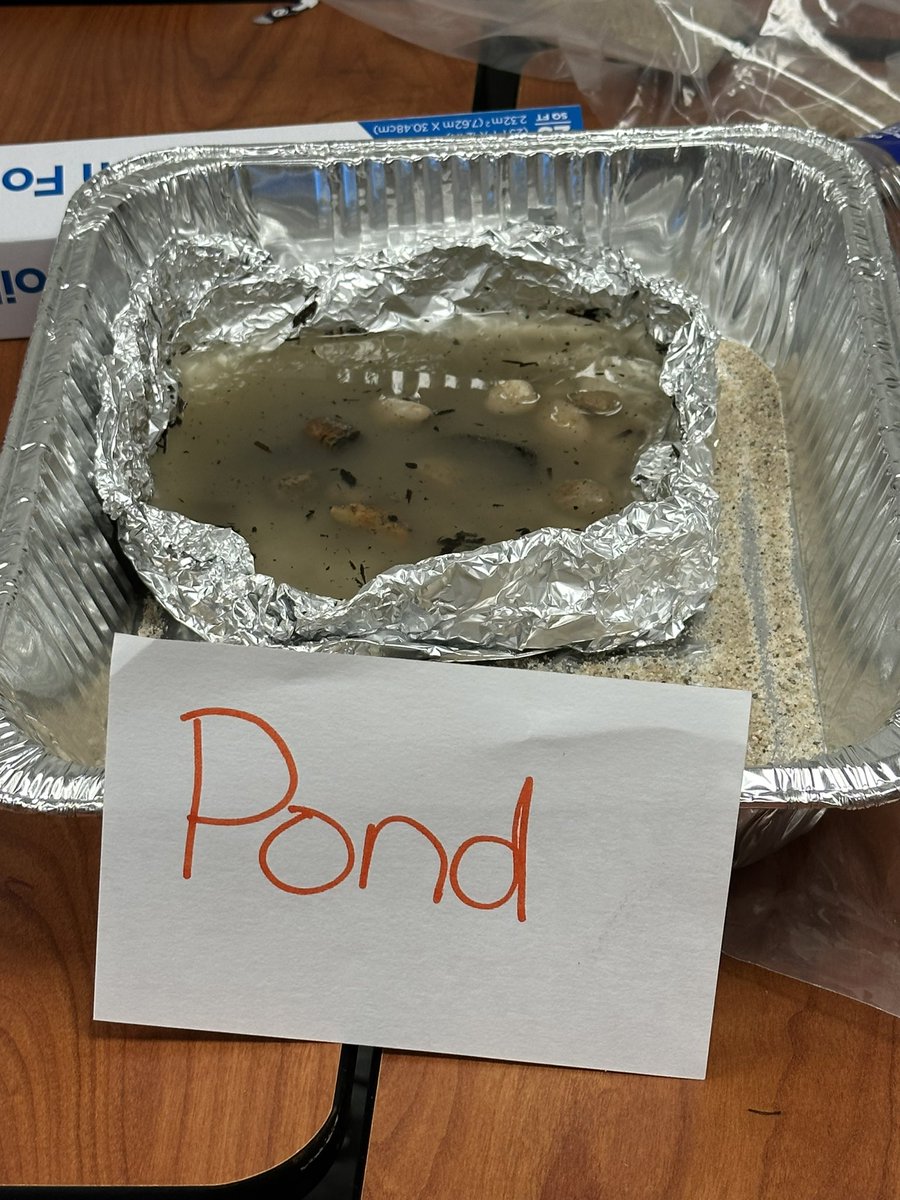 rogersstac's tweet image. Teachers created models to compare bodies of water during our Digging and Diving session during DSD. @jamologan @AISDElemScience