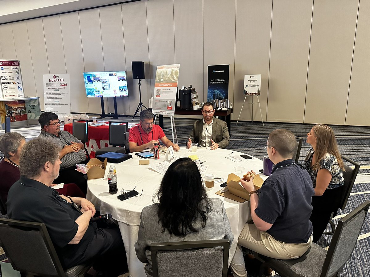 Mandla_Moyo's tweet photo. It’s Day 2 of #MpactPHX — @AARPLivable hosted lunch & learn session at the MPACT Lab! Thank you Brendon Blake from @AARPArizona for sharing the transit work in PHX! https://t.co/qWZ0EIpF4Y