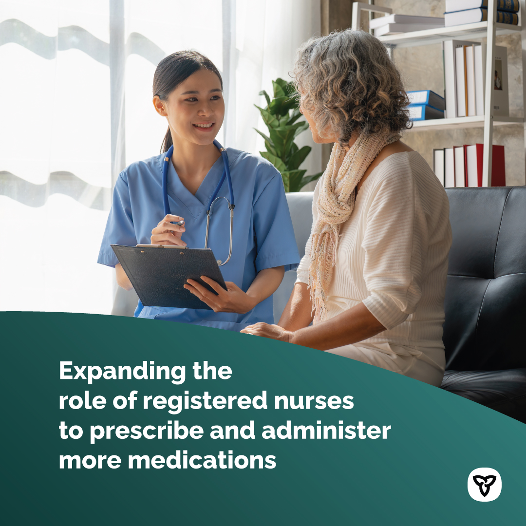 Our government is expanding the scope of practice for registered nurses to connect you to faster and easier access to care, including: ☑️birth control ☑️smoking cessation ☑️travel medications ☑️topical wound care ☑️vaccinations such as flu and COVID-19 news.ontario.ca/en/release/100…