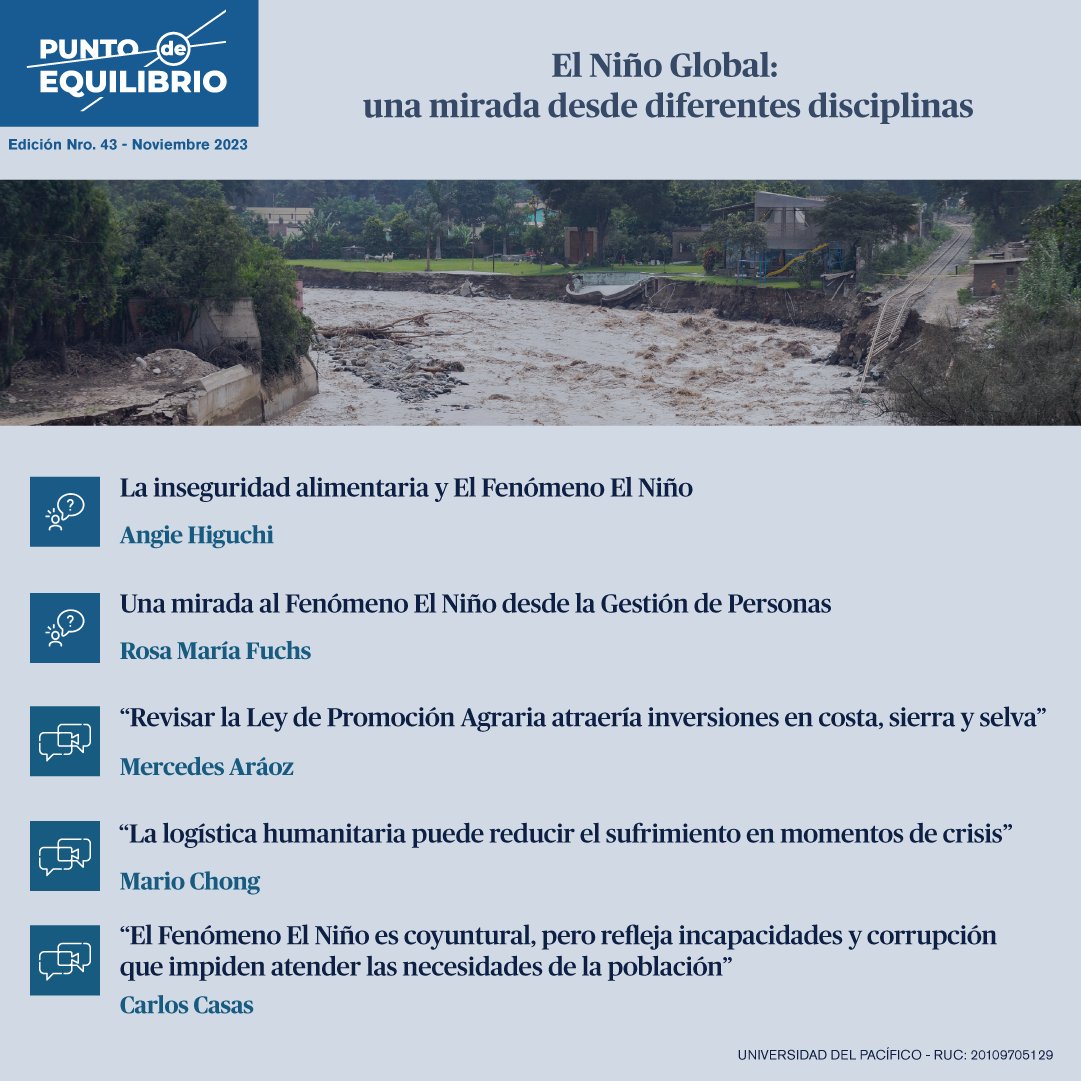 Hay un 71 % de probabilidades de un Fenómeno El Niño Global fuerte, según el <a href="/NWSCPC/">NWS Climate Prediction Center</a>, mientras <a href="/Senamhiperu/">Senamhi</a> registró el invierno más cálido desde 1960 en el país. ¿Qué estrategias pueden disminuir su repercusión? Descúbrelo en #PuntoDeEquilibrio N°43: bit.ly/462Az5R