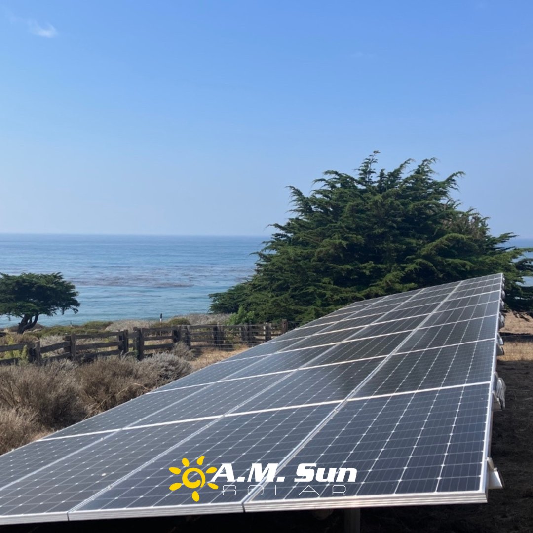 amsunsolar's tweet image. Our solar panels are installed in some of the most beautiful spots on the Central Coast, from breathtaking coastlines to rolling vineyards. We love harnessing the region's natural beauty to power a brighter, more sustainable future.
#AMSunSolar #SolarPanels #SanLuisObispo #SLOCal