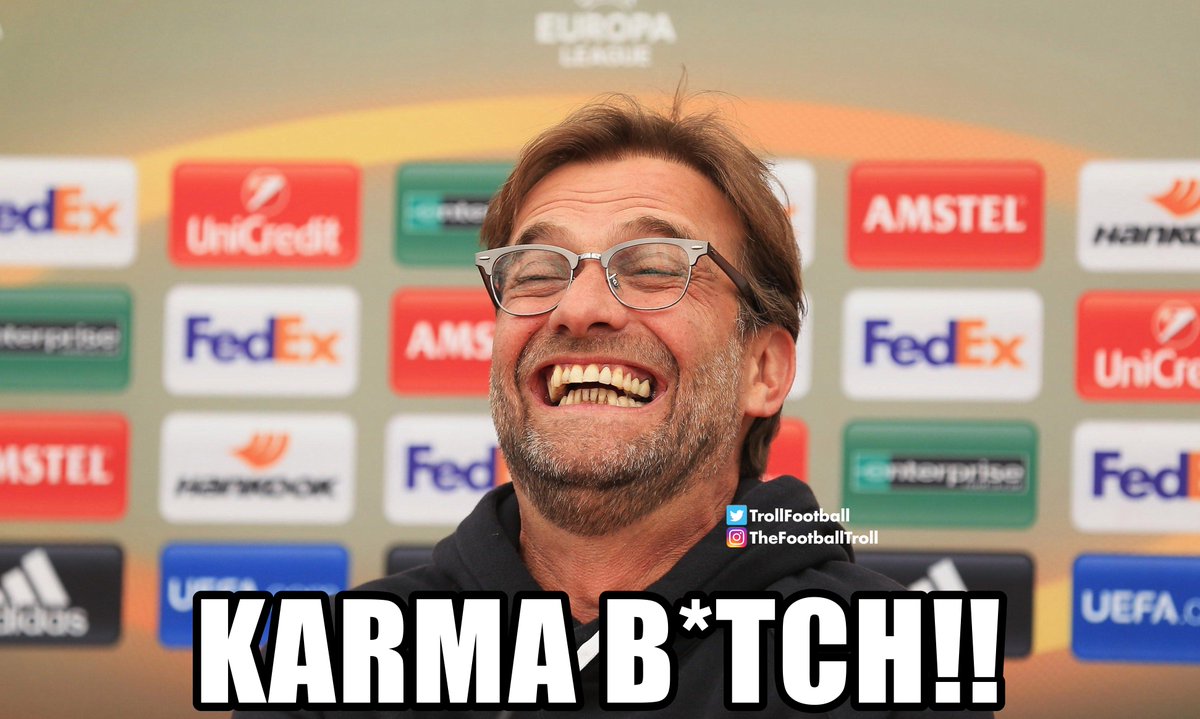 TrollFootball's tweet photo. Liverpool fans watching Tottenham go down to 9 men, bottle the lead and have few goals disallowed for offside. https://t.co/cLWUQyMdAO