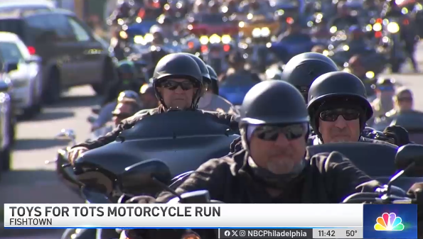 Hornercom's tweet image. Hundreds of bikers delivered thousands of toys to @riverscasinophl to support @ToysForTots_USA in the Philadelphia region.

We had fantastic coverage from @JennaPHL17 of @phl17 and @MarcellaBaietto of @CBSPhiladelphia, as well as from @NBCPhiladelphia and @FOX29philly.