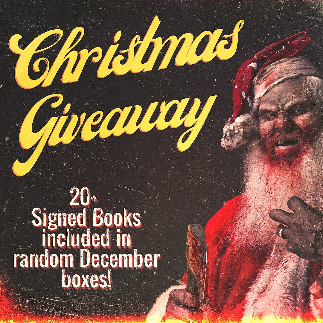 abominablebook's tweet photo. We’re doing a Christmas giveaway! Everybody signed up to receive our December Edition has a chance to receive a random signed secondhand book! Lots of great authors amongst the titles - sign ups are open now so be quick! https://t.co/8eOh39uV2D https://t.co/Cx9kGzwonf