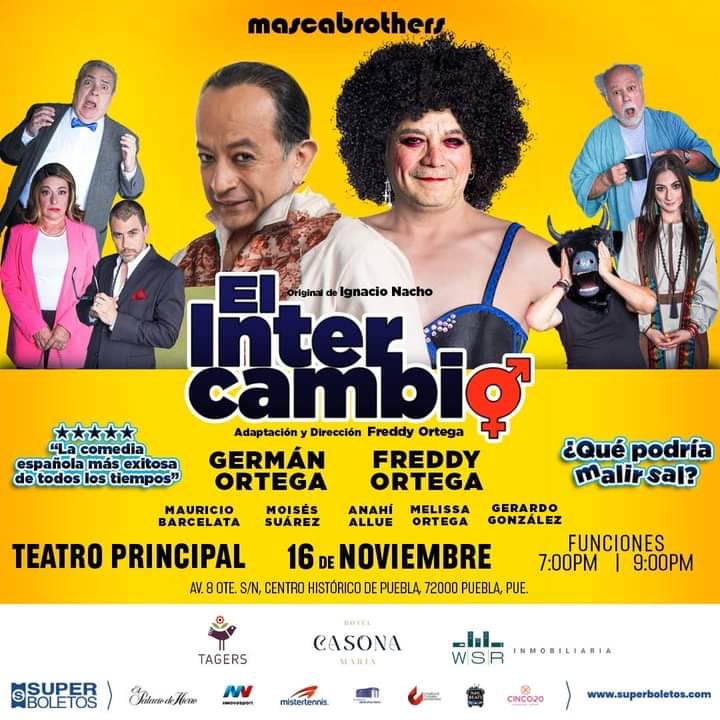 Errorstv7's tweet photo. Hoy en el foro de #ViveMejor, tuvimos la alegría de recibir a Freddy Ortega y Germán Ortega, acompañados de Moisés Suárez, Melissa Ortega y Gerardo González. Para presentarnos su adaptación de la obra española “El Intercambio” 👏🏻🤩 @elintercambiomx https://t.co/PB6or0J98q