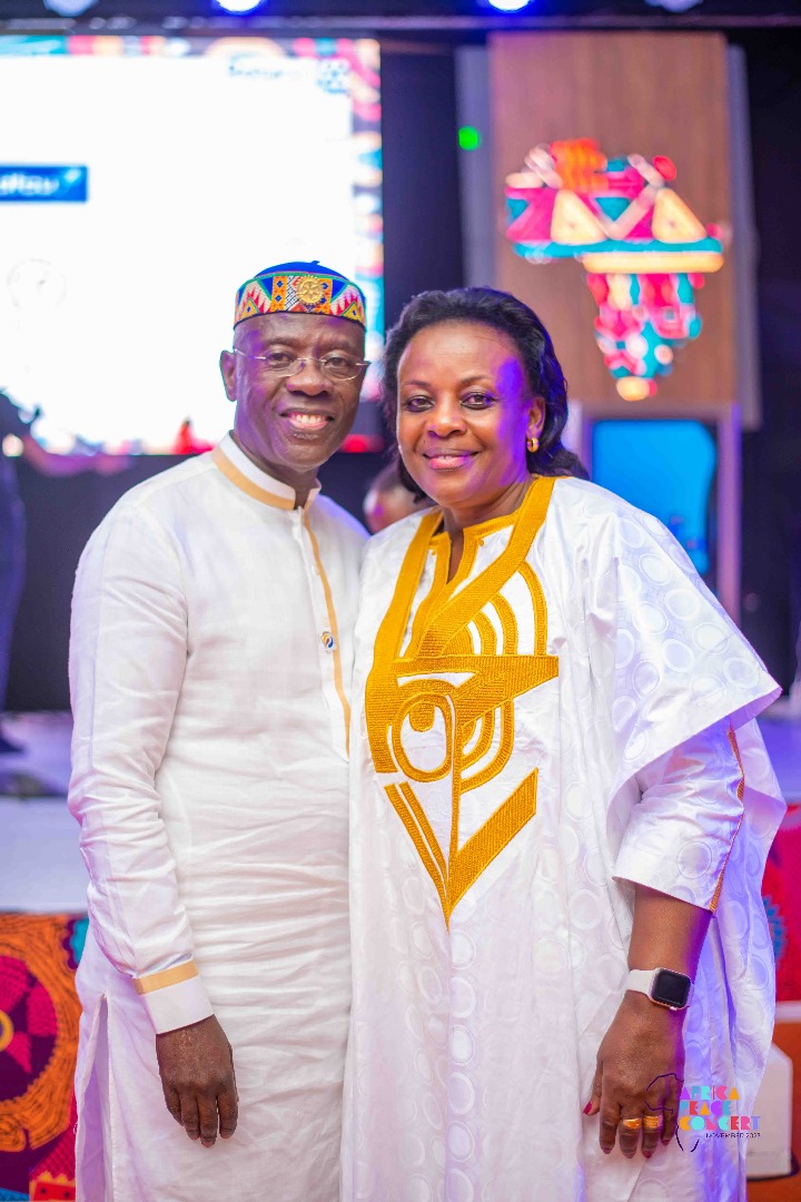 DGEdwardKakembo's tweet photo. Had an incredible time with the First Lady Norah at the Africa Peace Concert last Friday! The music, the energy and the message of unity were truly inspiring. 🌍❤️ #APeaceConcert23 https://t.co/jekHdpIwll