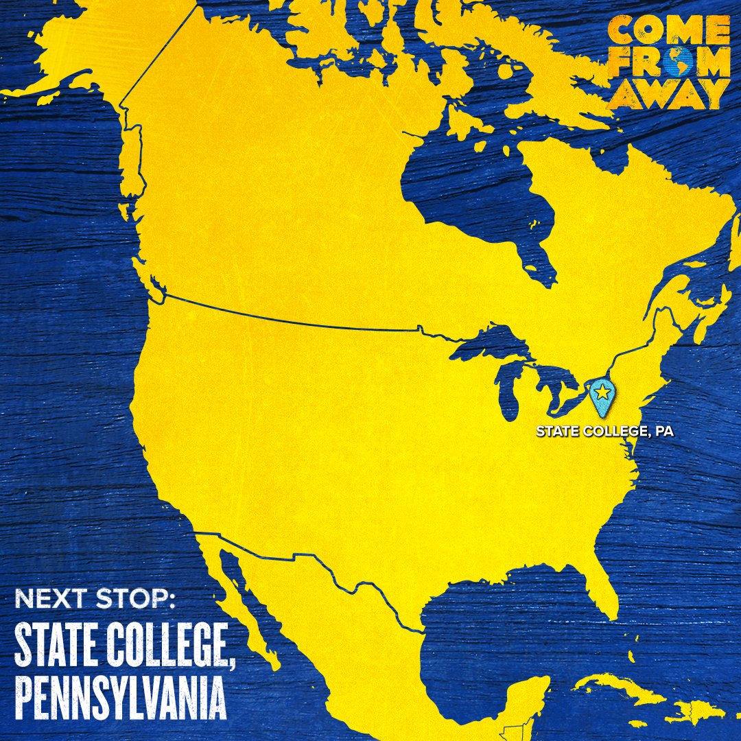 Center for the Performing Arts at Penn State (@psupresents) on Twitter photo Our performance of <a href="/wecomefromaway/">Come From Away</a> happening tomorrow, Nov. 7, is sold out!
Contact the Arts Ticket Center at 814-863-0255 for ticket availability, as a limited number of seats may become available throughout the day. 💙💛 Our performance of <a href="/wecomefromaway/">Come From Away</a> happening tomorrow, Nov. 7, is sold out!
Contact the Arts Ticket Center at 814-863-0255 for ticket availability, as a limited number of seats may become available throughout the day. 💙💛
